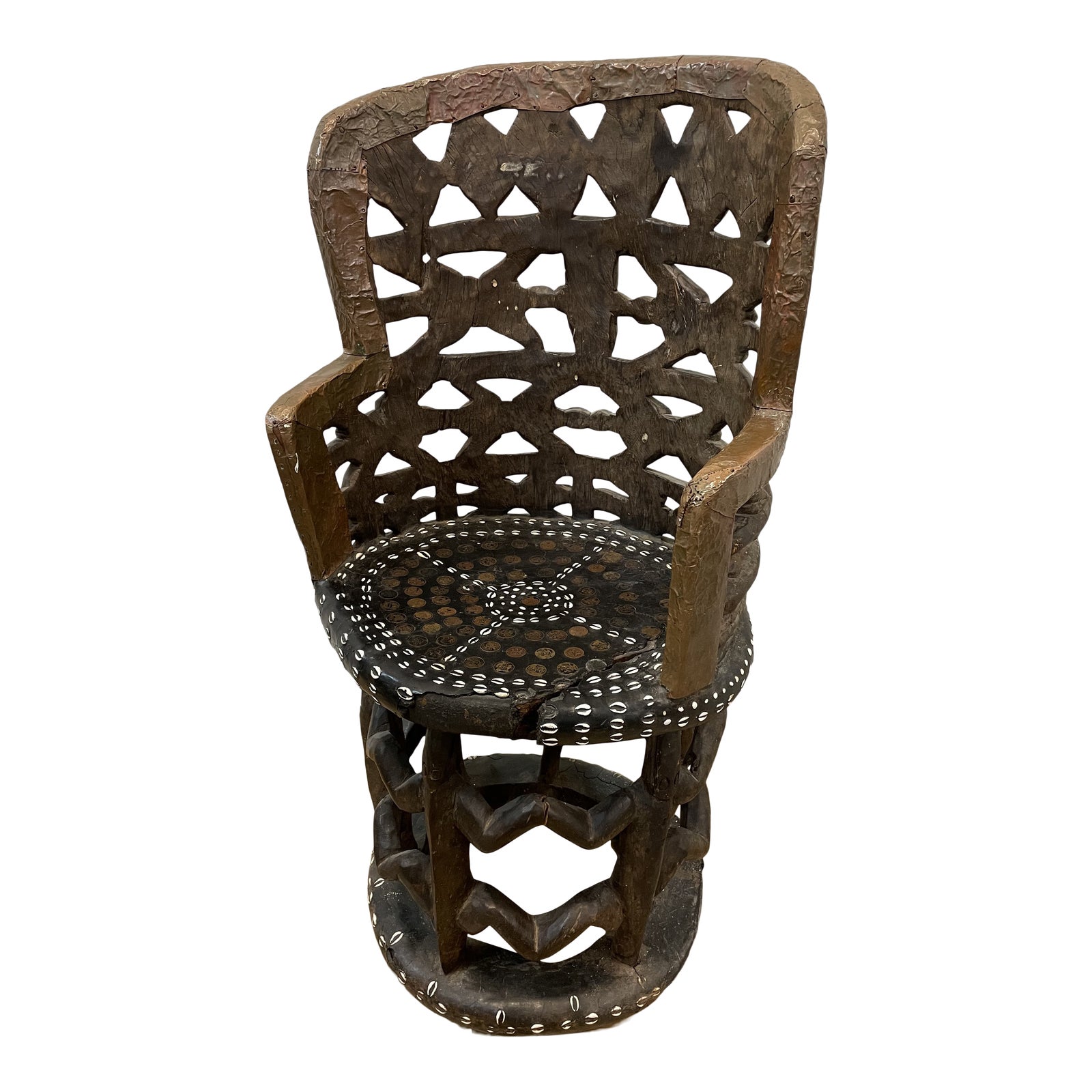 Late 18th Century Vintage Yoruba Throne Chair Chairish
