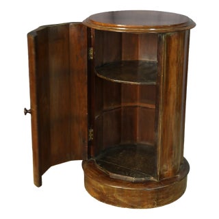 19th Century Mahogany Side Table with Door For Sale