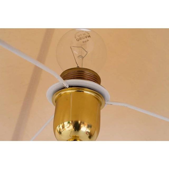 Large Table Lamp with Fabric Shade, Vienna, Austria 1950s For Sale - Image 12 of 13