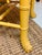 English Carved Faux Bamboo Side Chairs in Yellow Finish - a Pair For Sale - Image 12 of 12