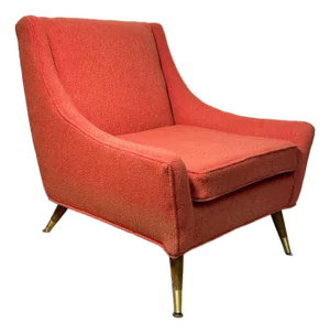 Vintage MCM Lounge Chair With Splay Legs