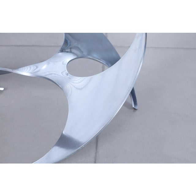 Mid-Century Aluminum Coffee Table by Knut Hesterberg for Ronald Schmitt For Sale In Los Angeles - Image 6 of 13