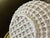 Vintage Handmade Chinoiserie Reticulated Woven Wicker Lattice Porcelain Basket Vase Sculpture For Sale - Image 10 of 10