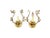 Lovely solid cast brass petit wall sconces with original finish. Twisting vines is the motif with detailed cast brass...