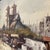 Ecru Mid 20th Century Paris City Landscape Market Scenes Oil Painting on Canvas Signed Framed For Sale - Image 8 of 12