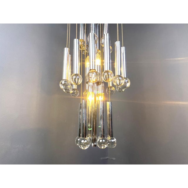 Vintage Chandelier from Gaetano Sciolari, 1970s For Sale - Image 9 of 13