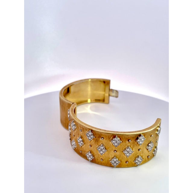 1960s Mario Buccellati Gold Bracelet With Diamonds 18k For Sale In Los Angeles - Image 6 of 14