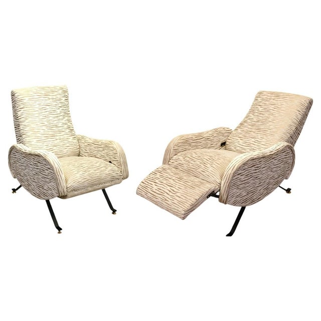 Vintage Reclinable Lounge Chairs, 1950, Set of 2 For Sale - Image 11 of 11
