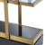 Shelves in Brushed Brass Finish and Smoked Glass For Sale - Image 6 of 7