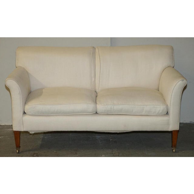 Textile Victorian Two Seat Sofa from Howard & Son, 1880s For Sale - Image 7 of 18