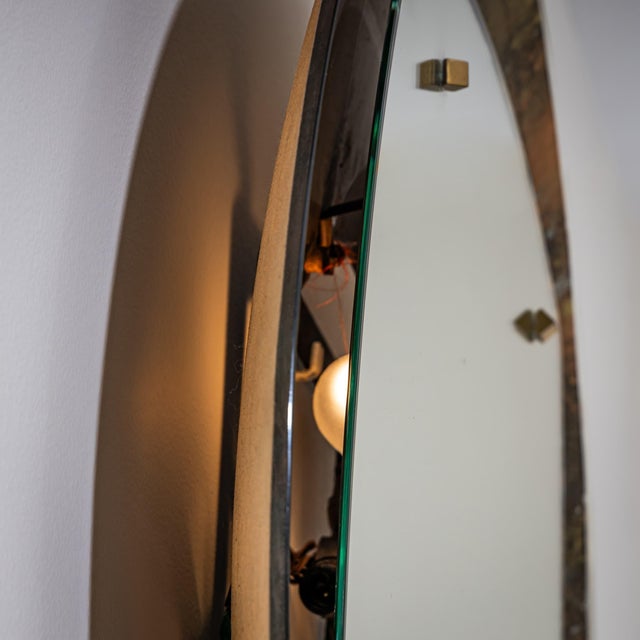 Santambrogio & De Berti Illuminated Wall Mirror by Santambrogio e De Berti, Italy 1950s For Sale - Image 4 of 12