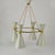 Large Hourglass Chandelier with Grey Metal Diabolo Shades on Brass Frame, 1950s For Sale - Image 14 of 18