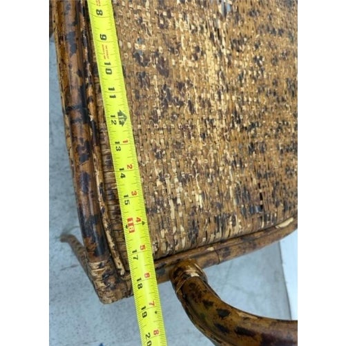 Pair of Regency Faux Tortoiseshell Bamboo Armchairs With Hollywood Production Provenance For Sale - Image 4 of 6