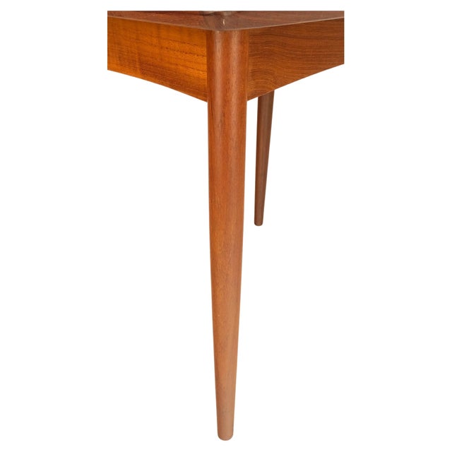 Danish Mid Century Modern Rolled Edges Side End Tables Stands Dowel Legs - A Pair For Sale - Image 6 of 12