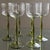 Art Nouveau Wine Glasses with Wavy Bowl and Green Stem, 1890s, Set of 6 For Sale - Image 5 of 5