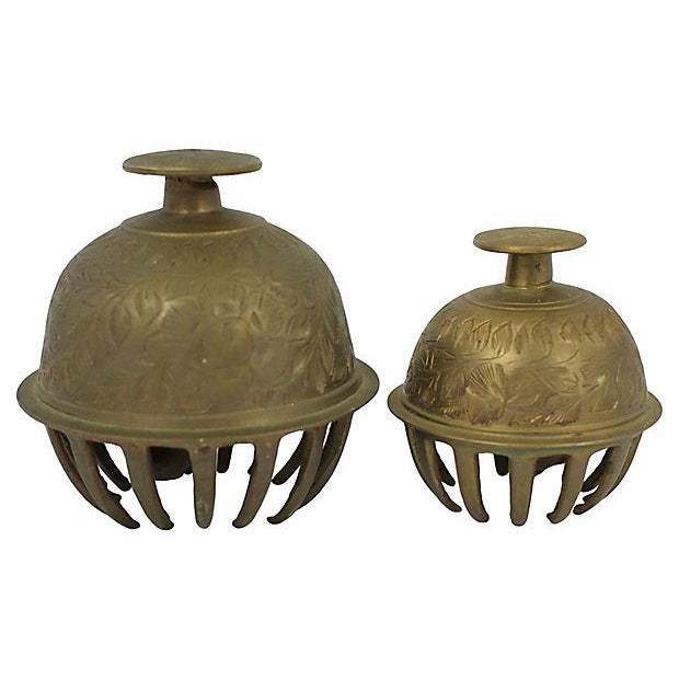 Brass Claw Bells A Pair Chairish