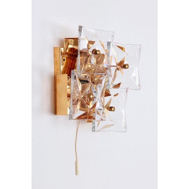 Mid-Century Modern Gold-Plated Wall Lamp from Kinkeldey, Germany, 1970s For Sale - Image 3 of 14