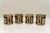 Hollywood Regency Roaring Twenties Film Strip Rocks Whiskey Glasses Set of 4 For Sale - Image 3 of 5