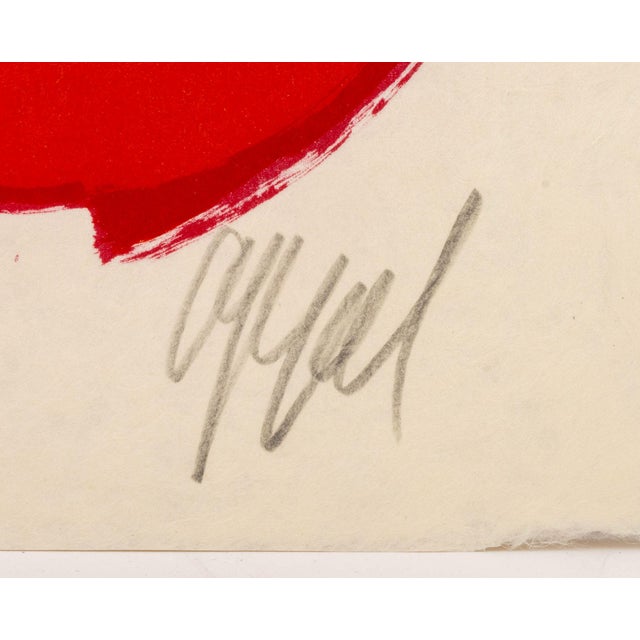Red Karel Appel "Seeing Eyes" Lithograph, 1975 For Sale - Image 8 of 10