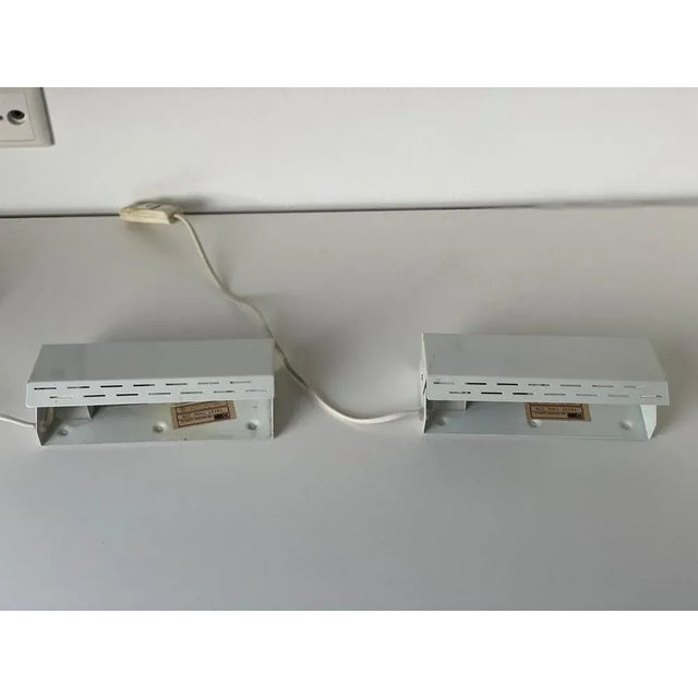 Metal Danish Metal Wall Lamps, 1960s, Set of 2 For Sale - Image 7 of 11