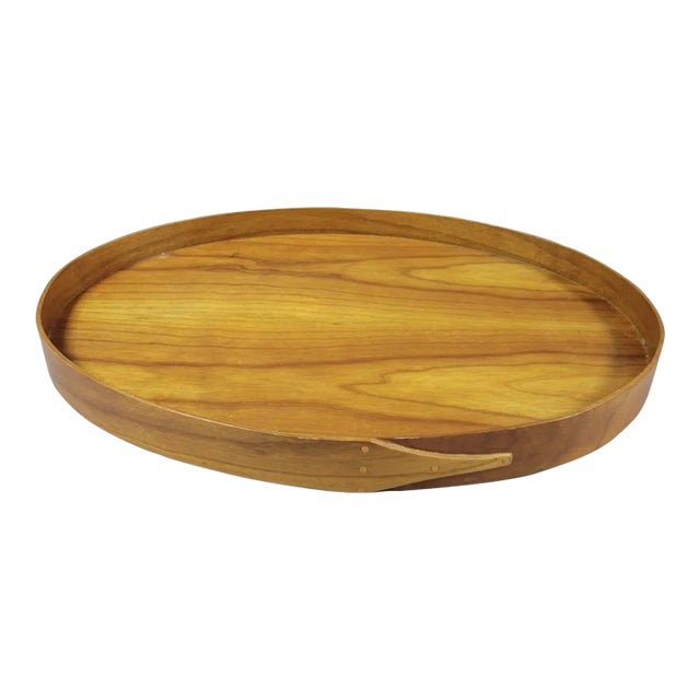 Oval Shaker Style Wood Tray For Sale