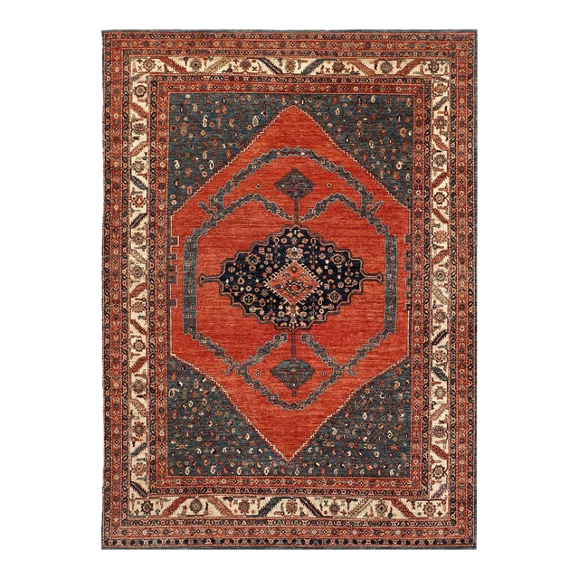 2020s Hand Knotted Oushak Rug. 09'08" X 13'04" For Sale