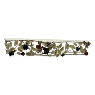 1950s Italian Tole Console Shelf For Sale