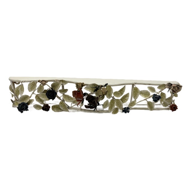 1950s Italian Tole Console Shelf For Sale