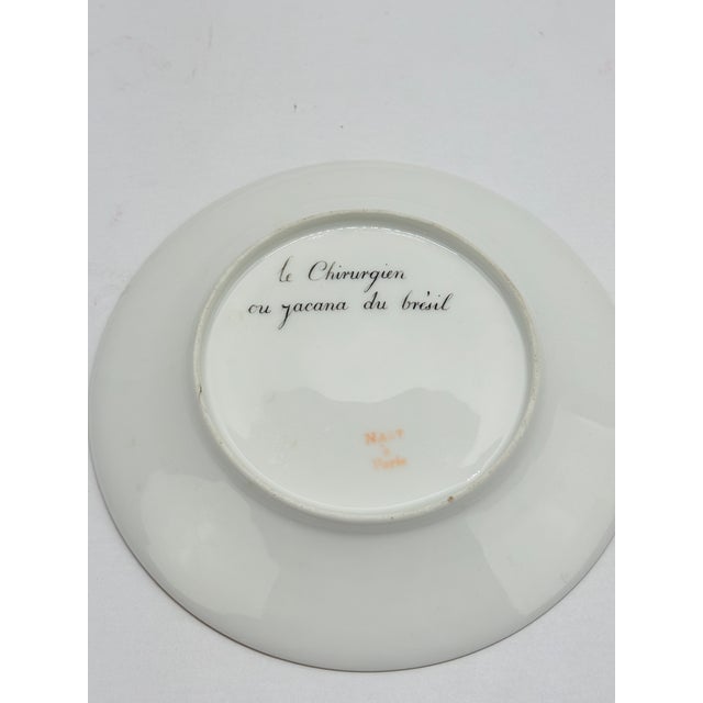 Early 19th Century 5, French Nast Factory "Ornithological" Porcelain Dessert Plates C. 1815 For Sale - Image 5 of 11
