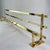 1930s Art Deco Wall Coat Rack in Gold Brass, 1930s For Sale - Image 5 of 6