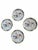 White Early 20th Century Hand Painted Chinoiserie Porcelain Nippon Plates - Set of 4 For Sale - Image 8 of 12