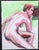 1970s female nude marker and watercolor painting by Pennsylvania artist John Reilly (1942-2021). Estate stamp verso, 10.5...