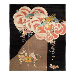 Pasargad Chinese Dragon Design Hand Knotted Rug