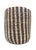 Large Handwoven Vietnamese Seagrass Basket in Black & Natural Woven Pattern For Sale In New York - Image 6 of 6