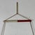 A hand constructed primitive Folk Art wall decoration in a form of a 3 steps nautical ladder. The three graduated rods are...