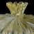 Murano Vintage Seguso Murano Gold Flecks Italian Art Glass Midcentury Ribbed Vanity Jewelry Powder Box For Sale - Image 4 of 5