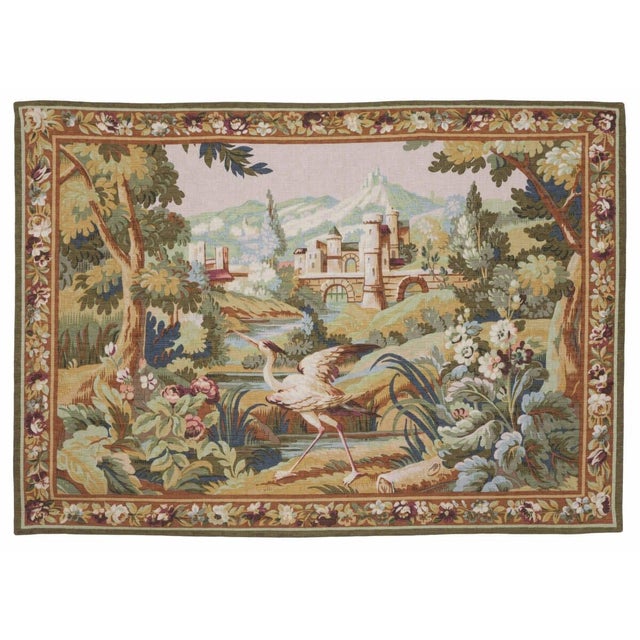 This beautiful tapestry is Silkscreened (also known as serigraphed) onto an irregularly woven fabric made from wool,...