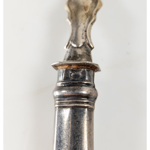 19th Century Continental European Austrian 800 Silver Server With 3 Graces Engraving For Sale - Image 14 of 17