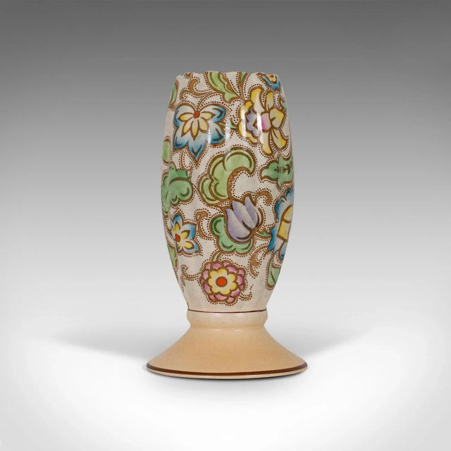 Mid 20th Century 1950s Ceramic Flower Goblet Urn Vase For Sale - Image 5 of 13