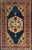 1880s Blue Navy - Camel Medallion Antique Persian Sultanabad Rug 4'5" X 6'9" Handknotted Wool Carpet For Sale - Image 18 of 18