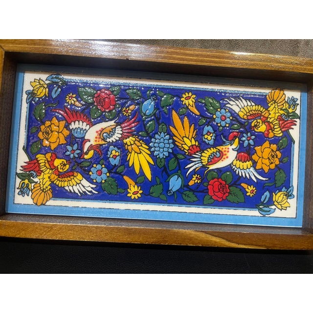 1980s Textured Ceramic Tray, 1980s For Sale - Image 5 of 6