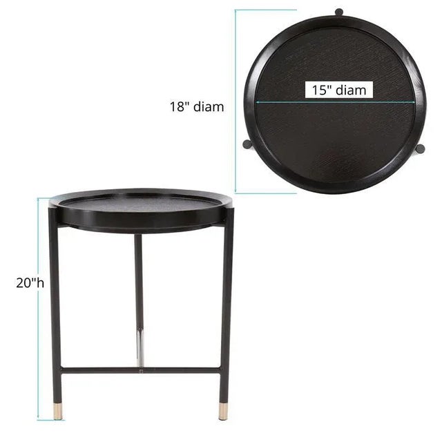 Wood Soho Round Side Table from Kenneth Ludwig Chicago For Sale - Image 7 of 8