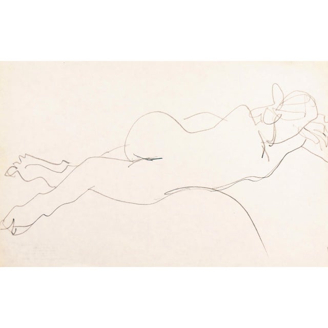 'Reclining Nude' by Victor Di Gesu, Paris, Louvre, Academie Chaumiere, California, San Francisco Art Association, Los Angeles County Museum of Art For Sale
