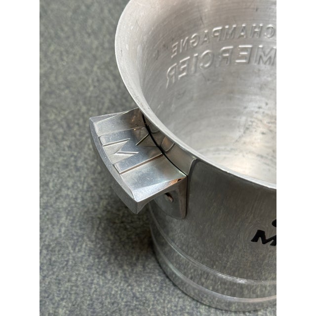 Vintage French Champagne Mercier Metal Ice Bucket For Sale In San Francisco - Image 6 of 12