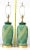 Christopher Spitzmiller, Inc Lamp Pair Green Palm Tree Leaves For Sale - Image 4 of 12