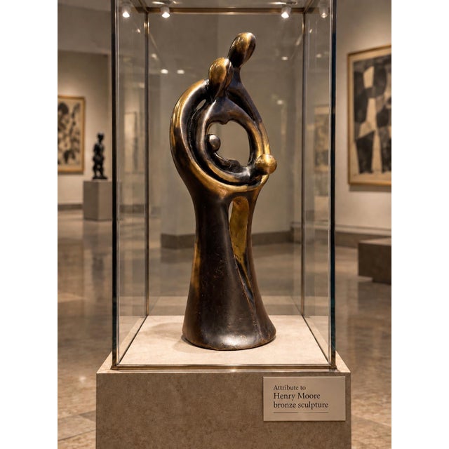 1950s Attribute to Henry Moore Sculpture For Sale - Image 9 of 12