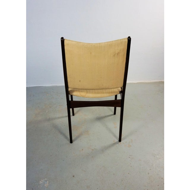 Brown Mahogany Dining Chairs by Johannes Andersen for Uldum Møbelfabrik, Restored with Customizable Reupholstery, 1960s, Set of 8 For Sale - Image 8 of 13