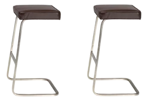 Knoll Ludwig Mies Van Der Rohe Four Seasons Bar Height Stool - A Pair