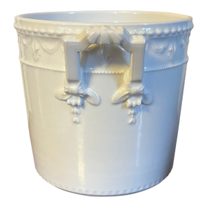 Antique 19th Century KPM Berlin Blanc De Chine Porcelain Ice Pail or Cachepot in the Kurland Pattern