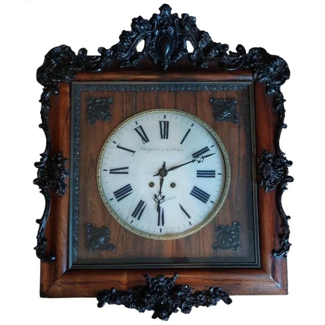 Enormus Black Forest Wall Clock For Sale - Image 3 of 8